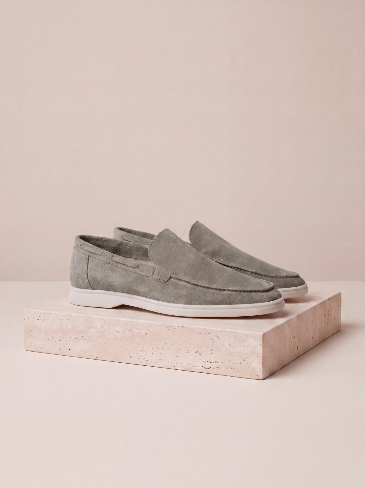 Suede slip-on shoes men