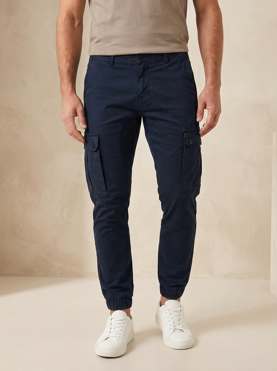 Cargo pocket jogger trousers for men