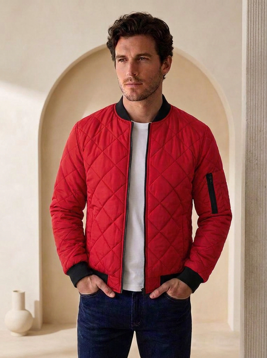 Men's lightweight zip front jacket