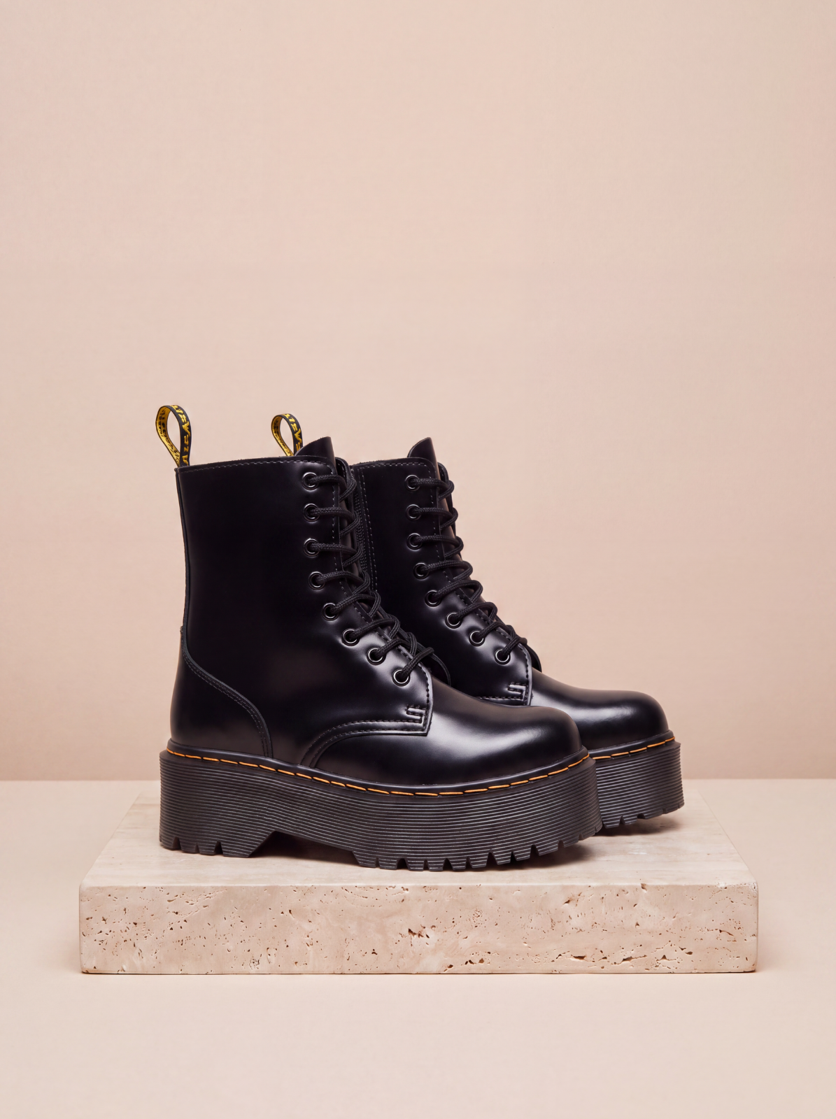 Platform combat boots regular fit women
