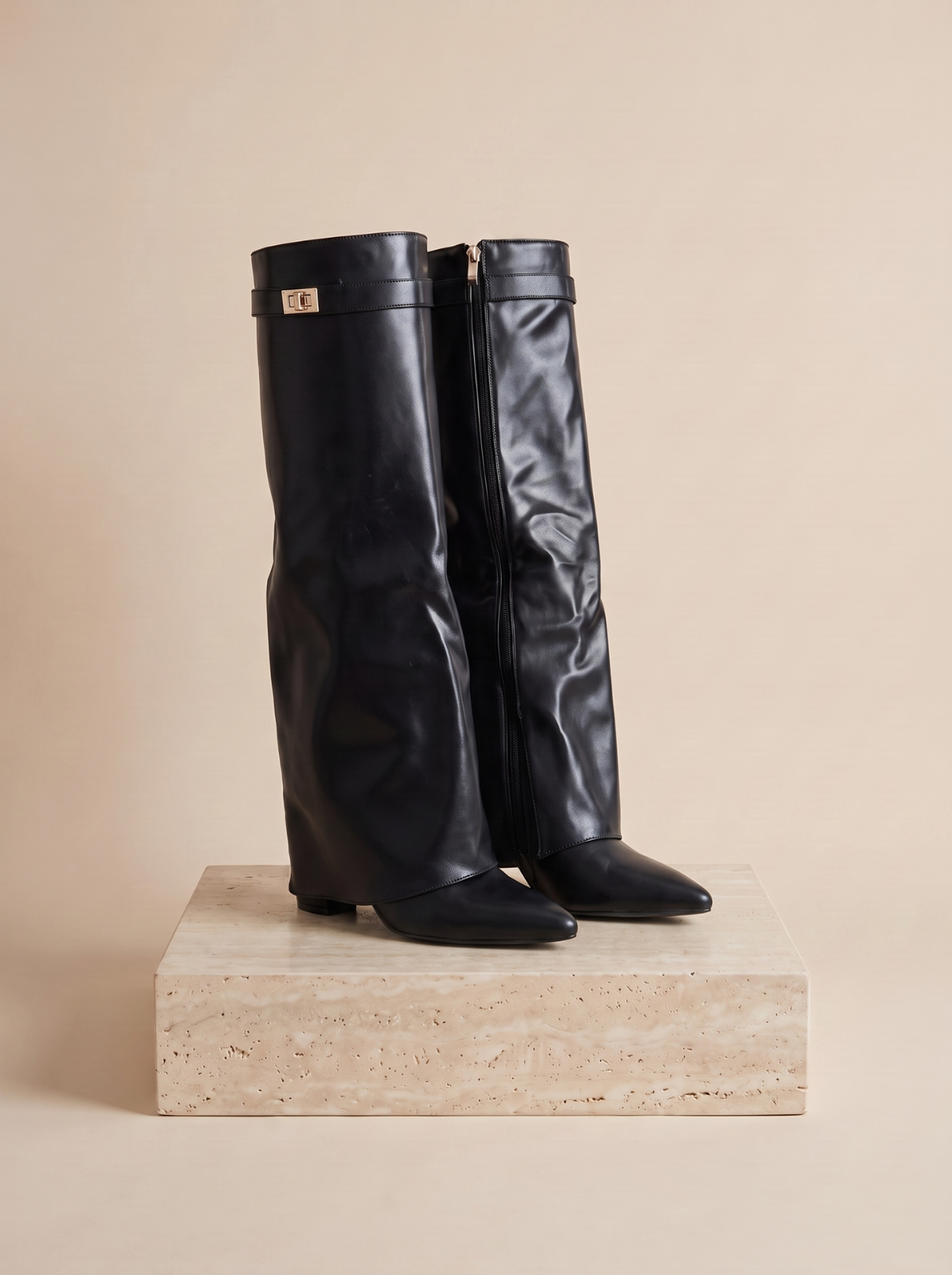 Suede boots high cut women