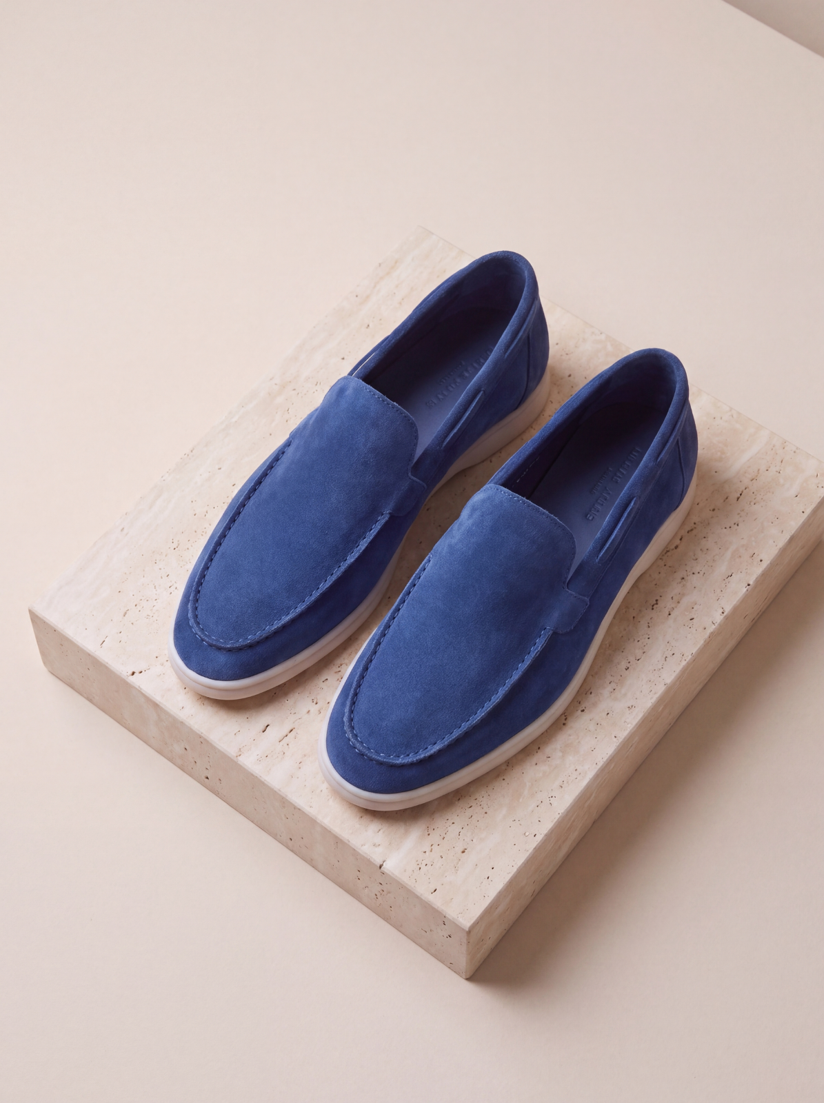 Men's suede slip-on loafers