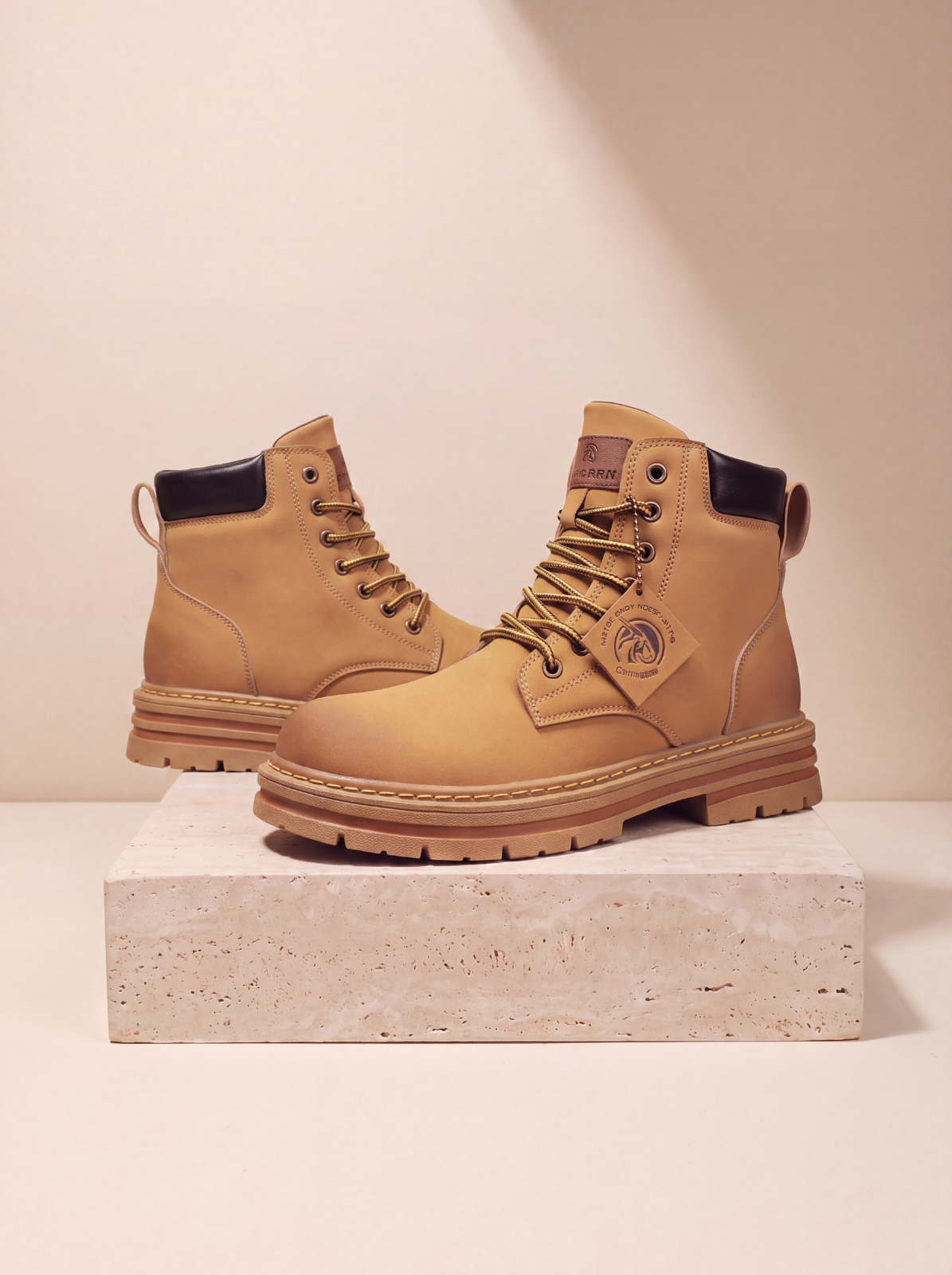 Men's regular fit lace-up boots