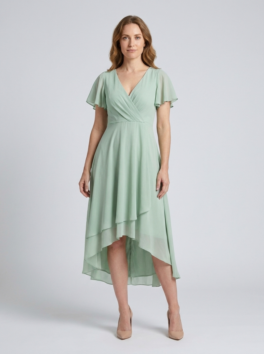 Pull-on dress for daily wear