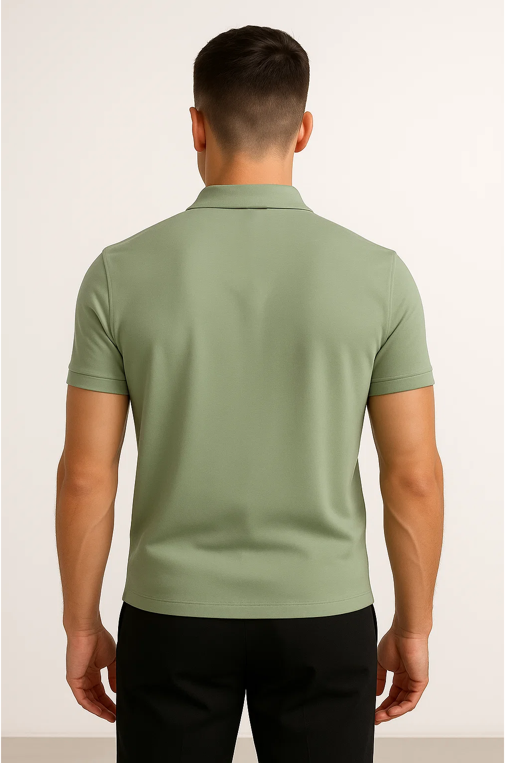 Polo Zippé | Mathéo – Sauge