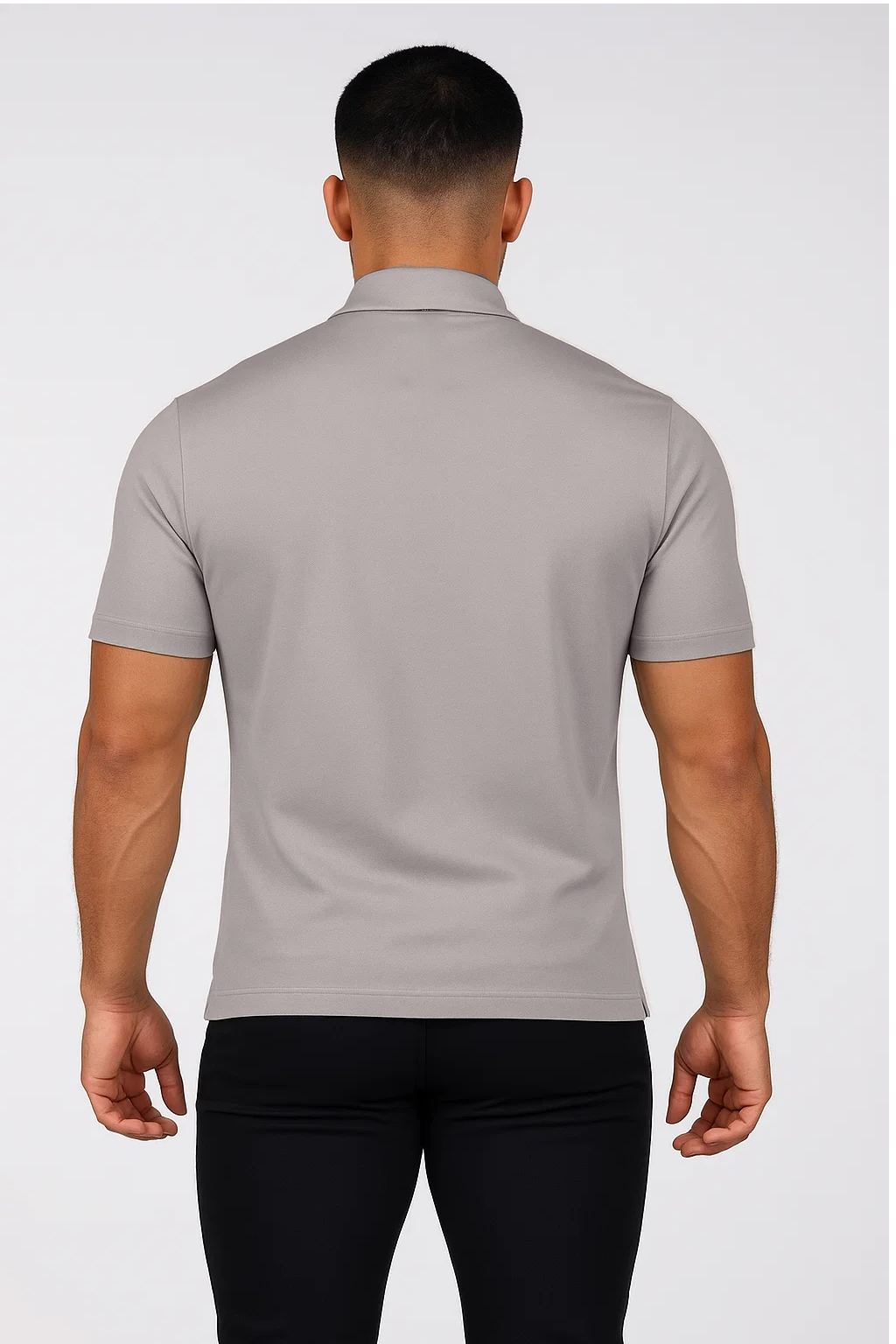 Polo Zippé | Guillaume – Gris Clair