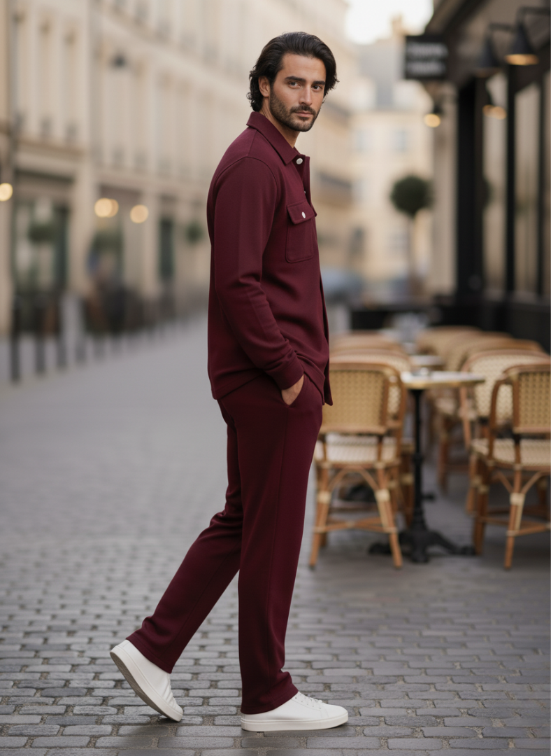 Ensemble Deux Pièces à Boutons pour Homme