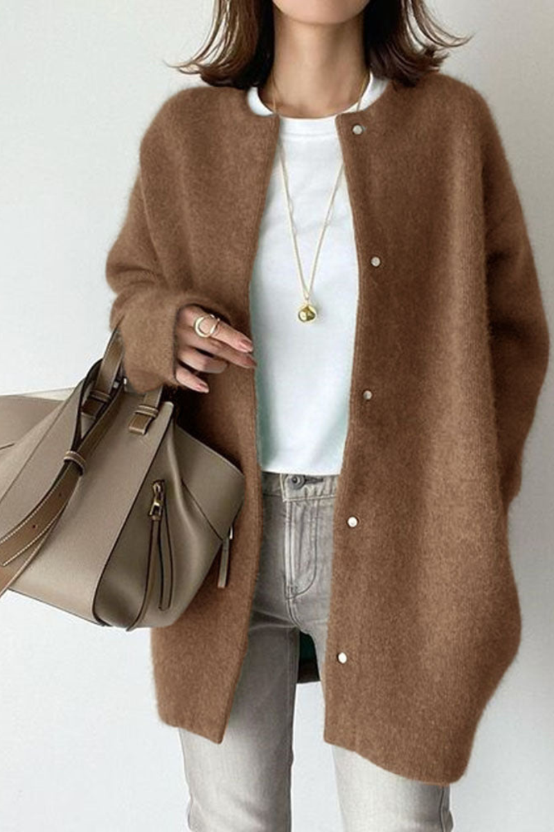 Cardigan Femme Laine Luxe & Coupe Décontractée