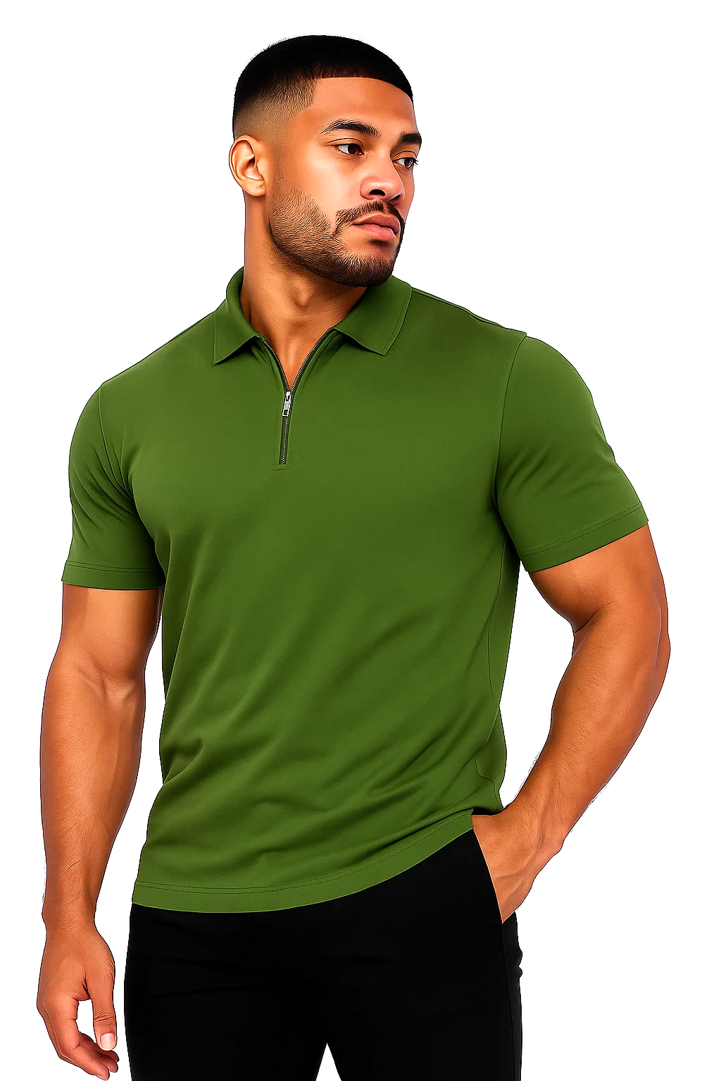 Polo Zippé | Pascal – Vert