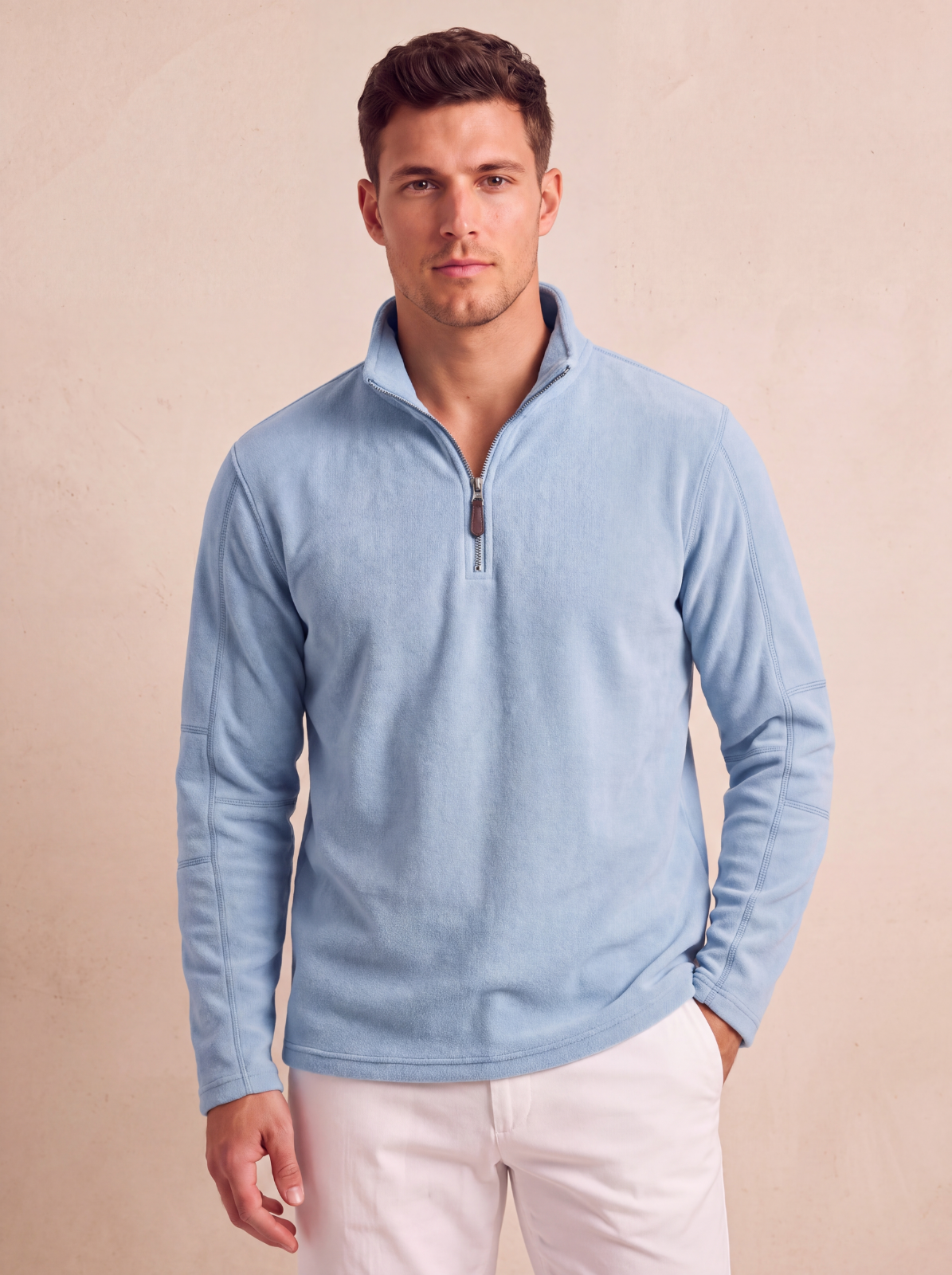 Casual fleece pullover men