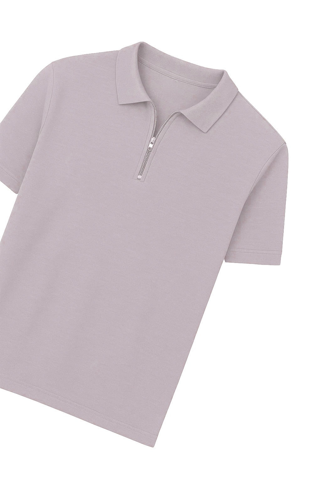 Polo Zippé | Guillaume – Gris Clair