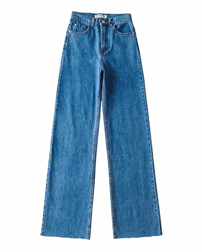 High waist trousers with a full-length design