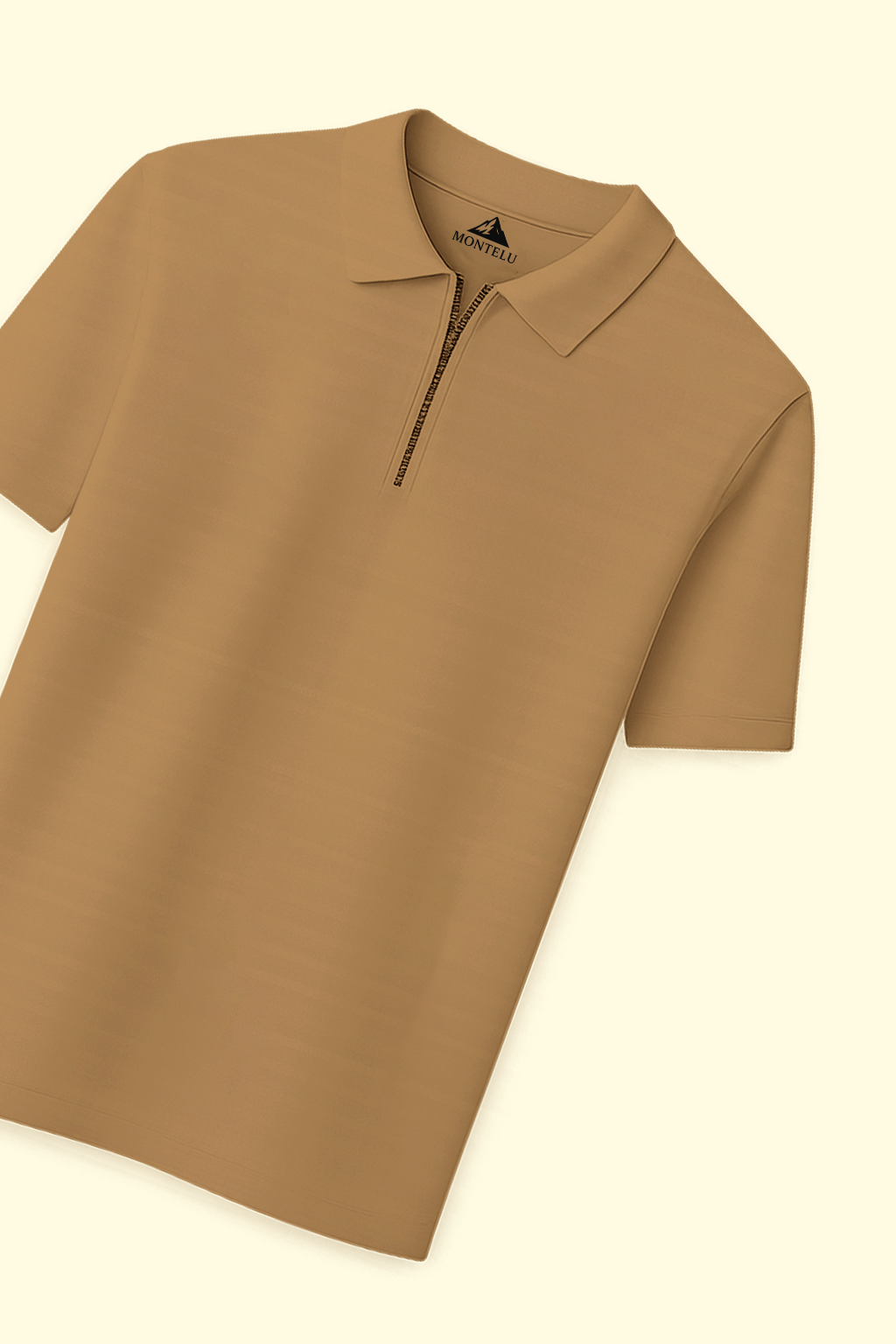 Polo Zippé | Édouard – Marron