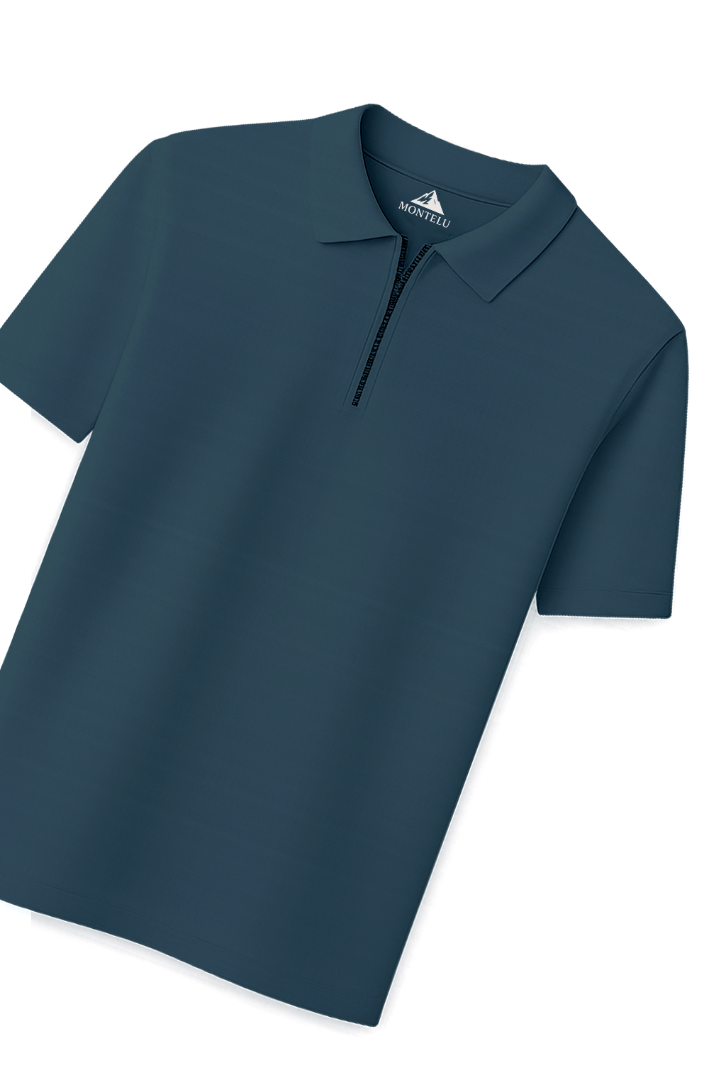 Polo Zippé | Jean – Bleu Sarcelle