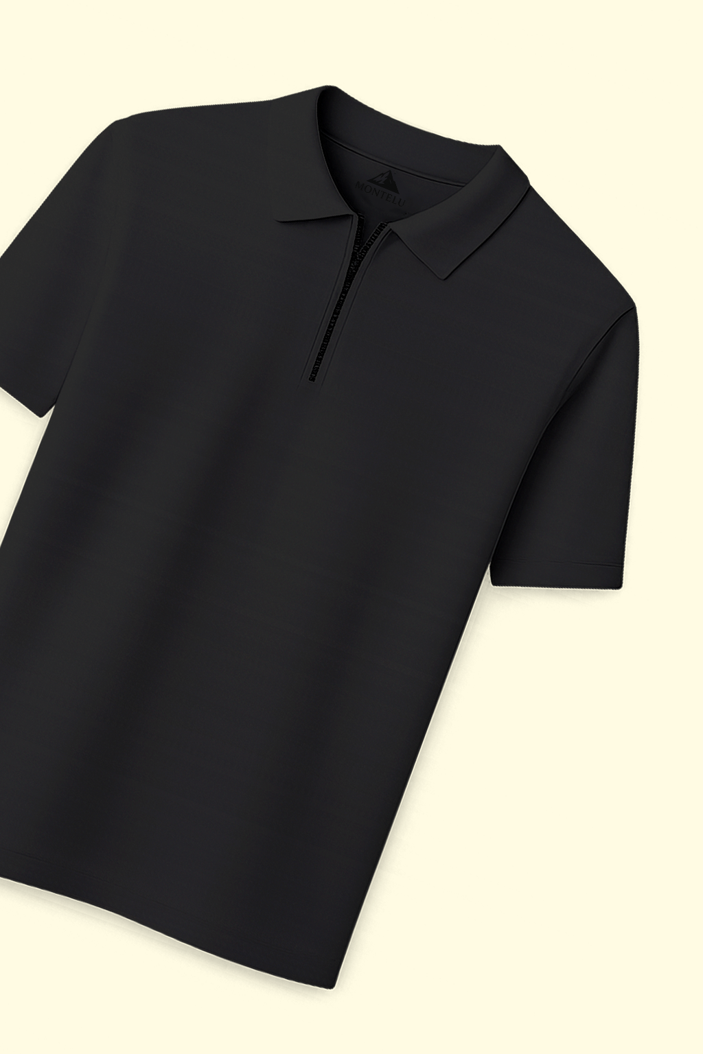 Polo Zippé | Louis – Noir