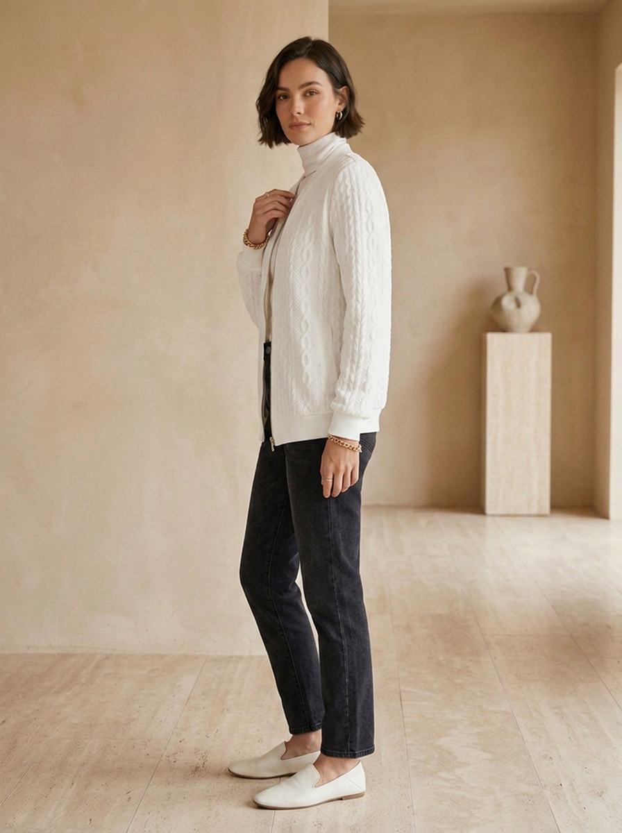 Casual knit cardigan for work and everyday wear