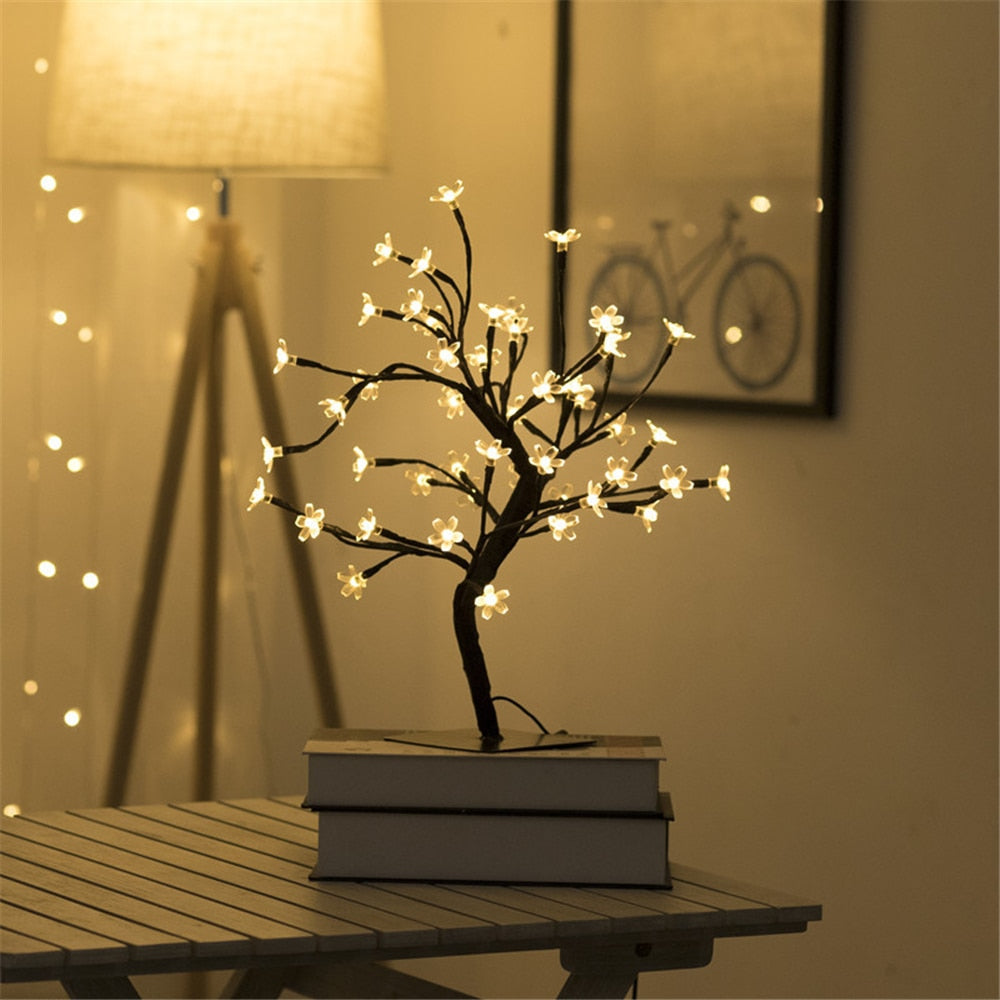 Lampe Arbre à Fleurs LED