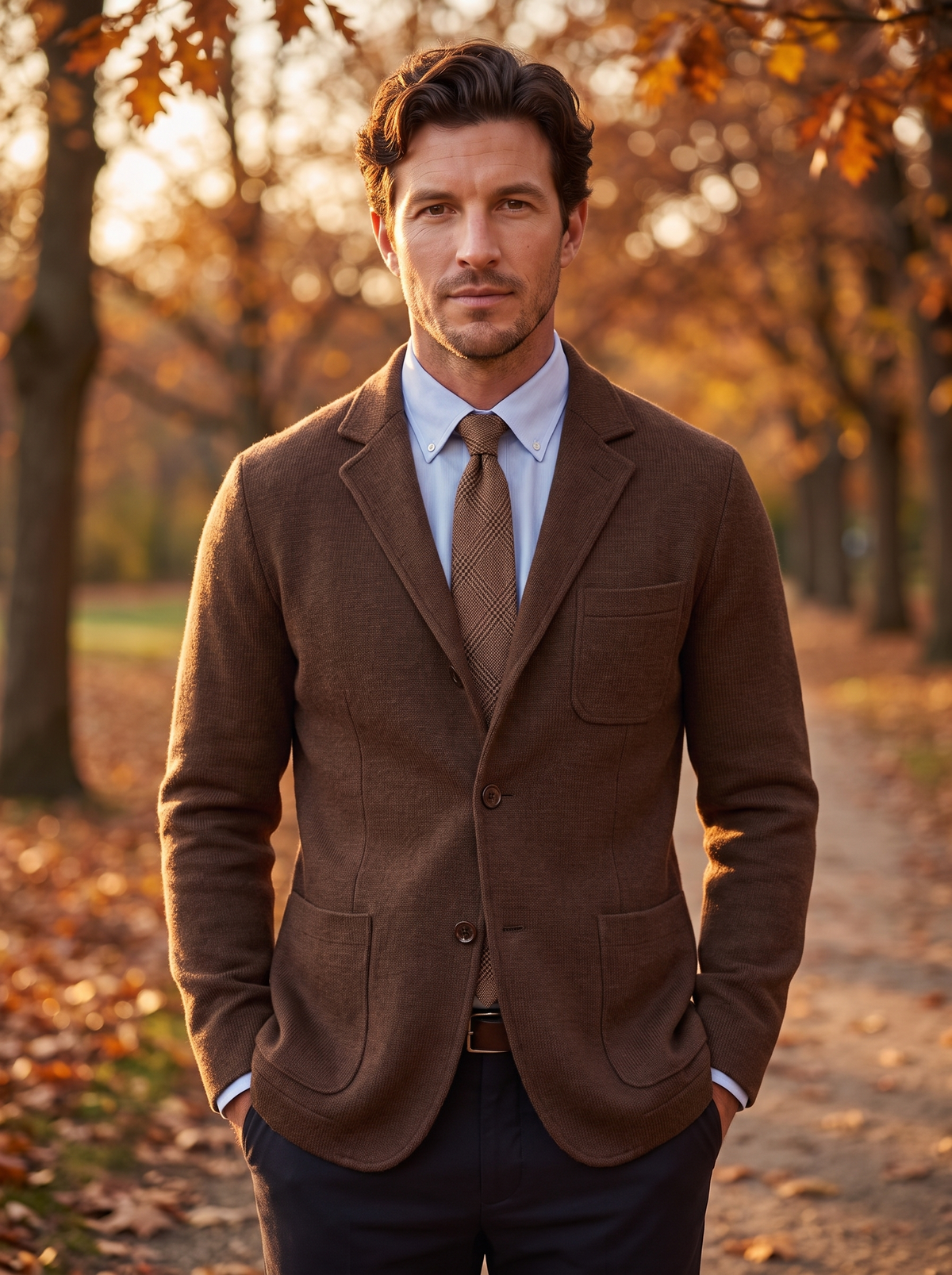 Men's single breasted blazer jacket
