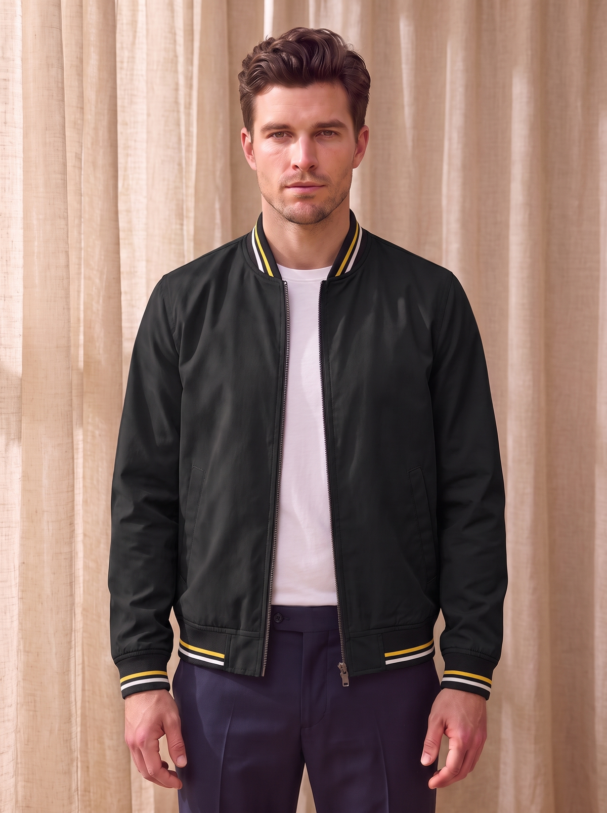 Men's regular fit bomber jacket