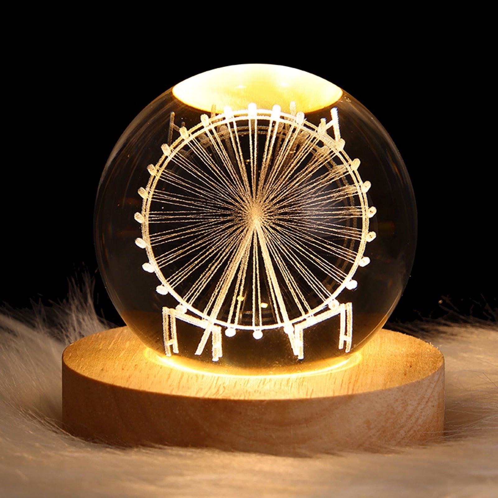Boule en Cristal Objet Décoratif Unique