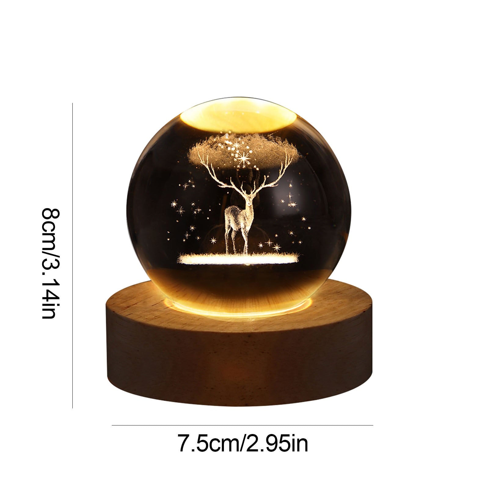 Boule en Cristal Objet Décoratif Unique
