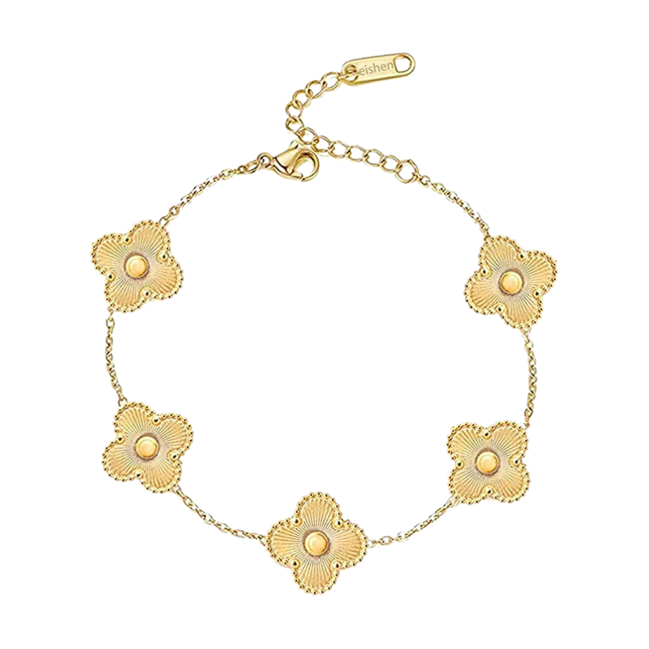 Bracelet à Breloques Trèfle Femme