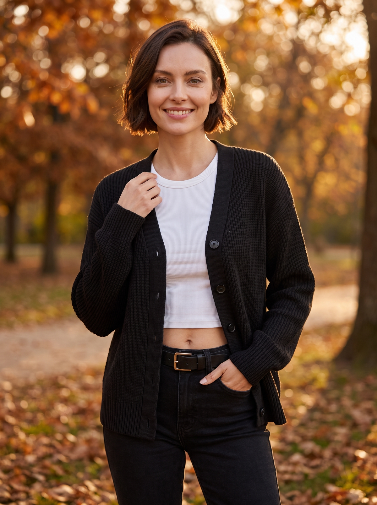 Women's everyday cardigan sweater for fall
