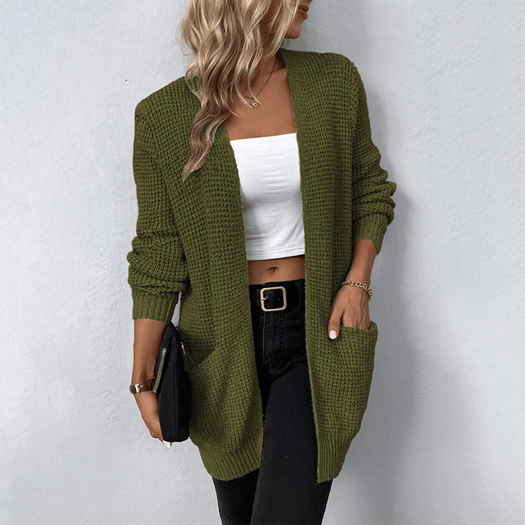 Gilet en Maille Ouvert Femme