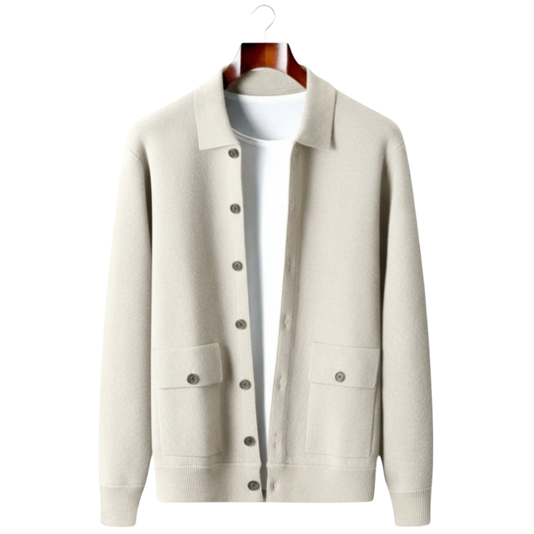 Men's jacket with a structured silhouette