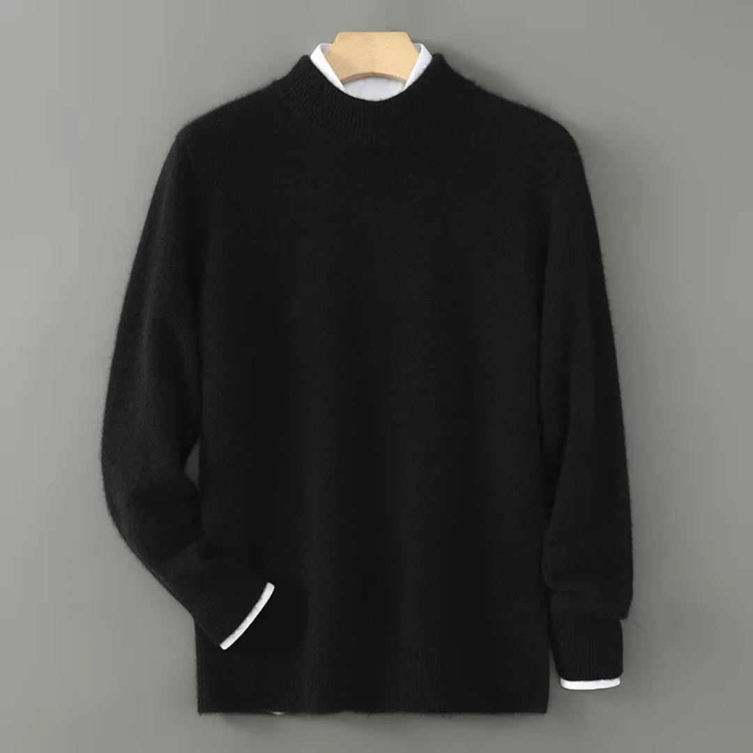 Classic wool jumper with ribbed trims and comfortable fit