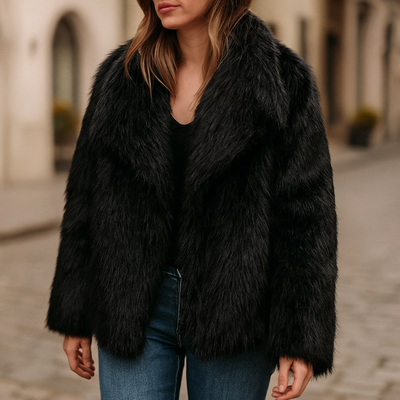 Veste en Fourrure Pour Femme
