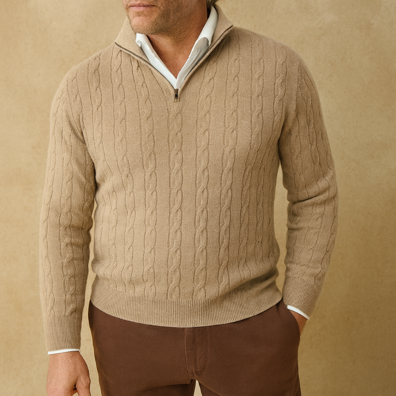 Pull à fermeture éclair pour homme