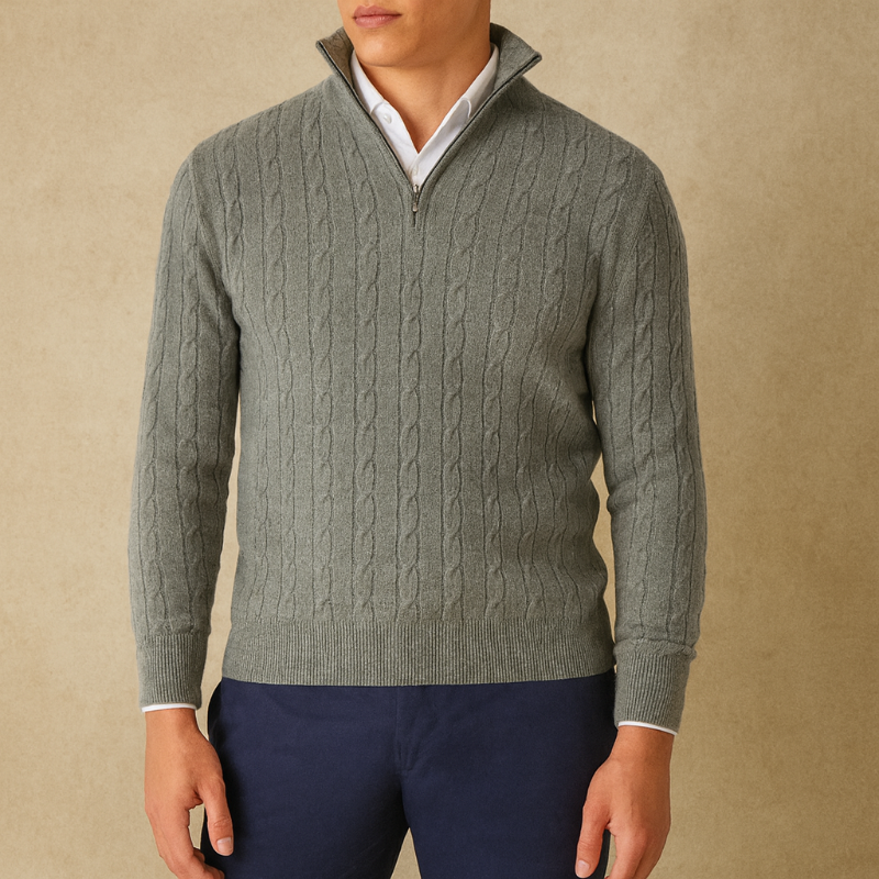 Pull à fermeture éclair pour homme