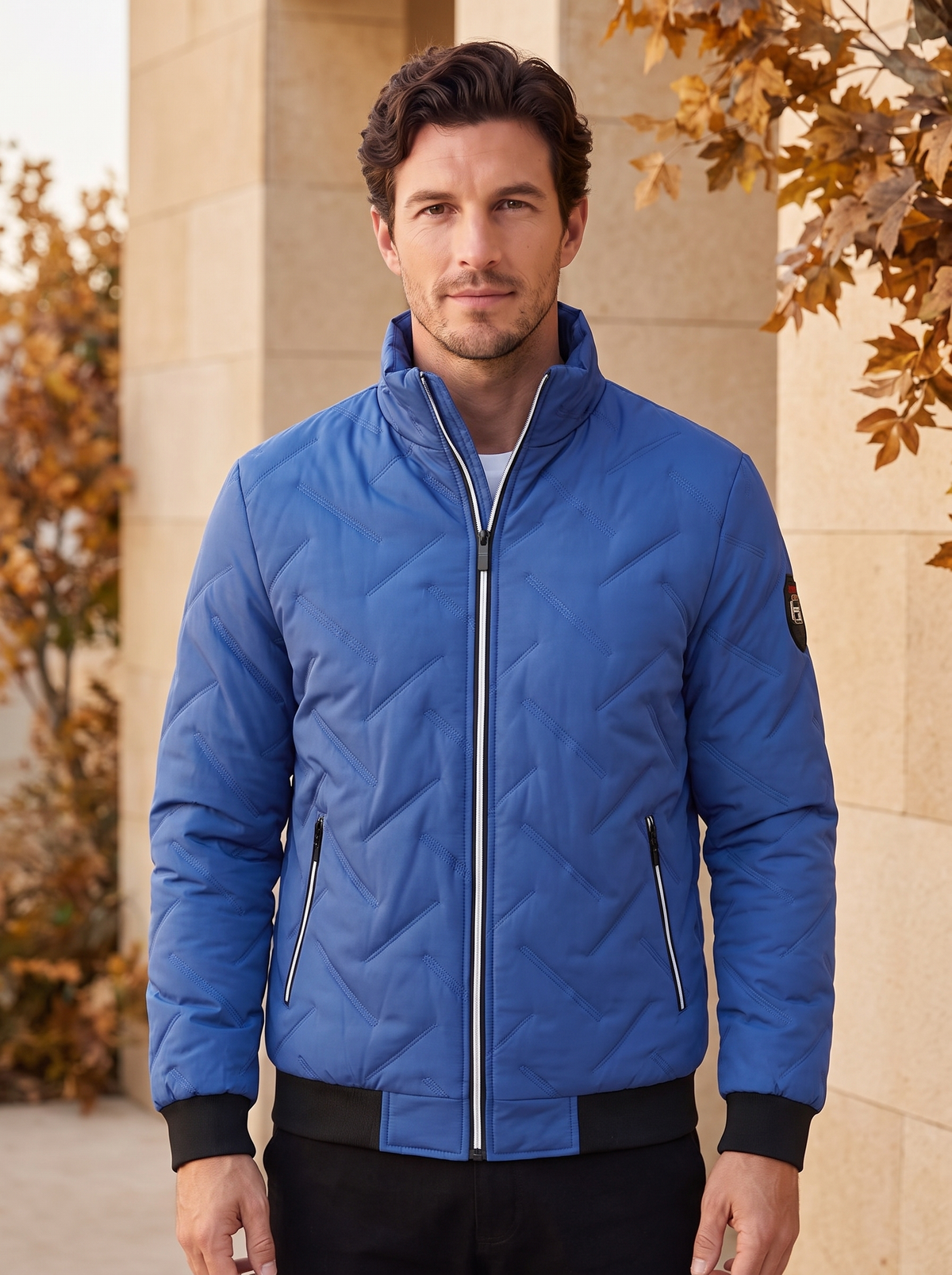 Men's casual quilted jacket for fall