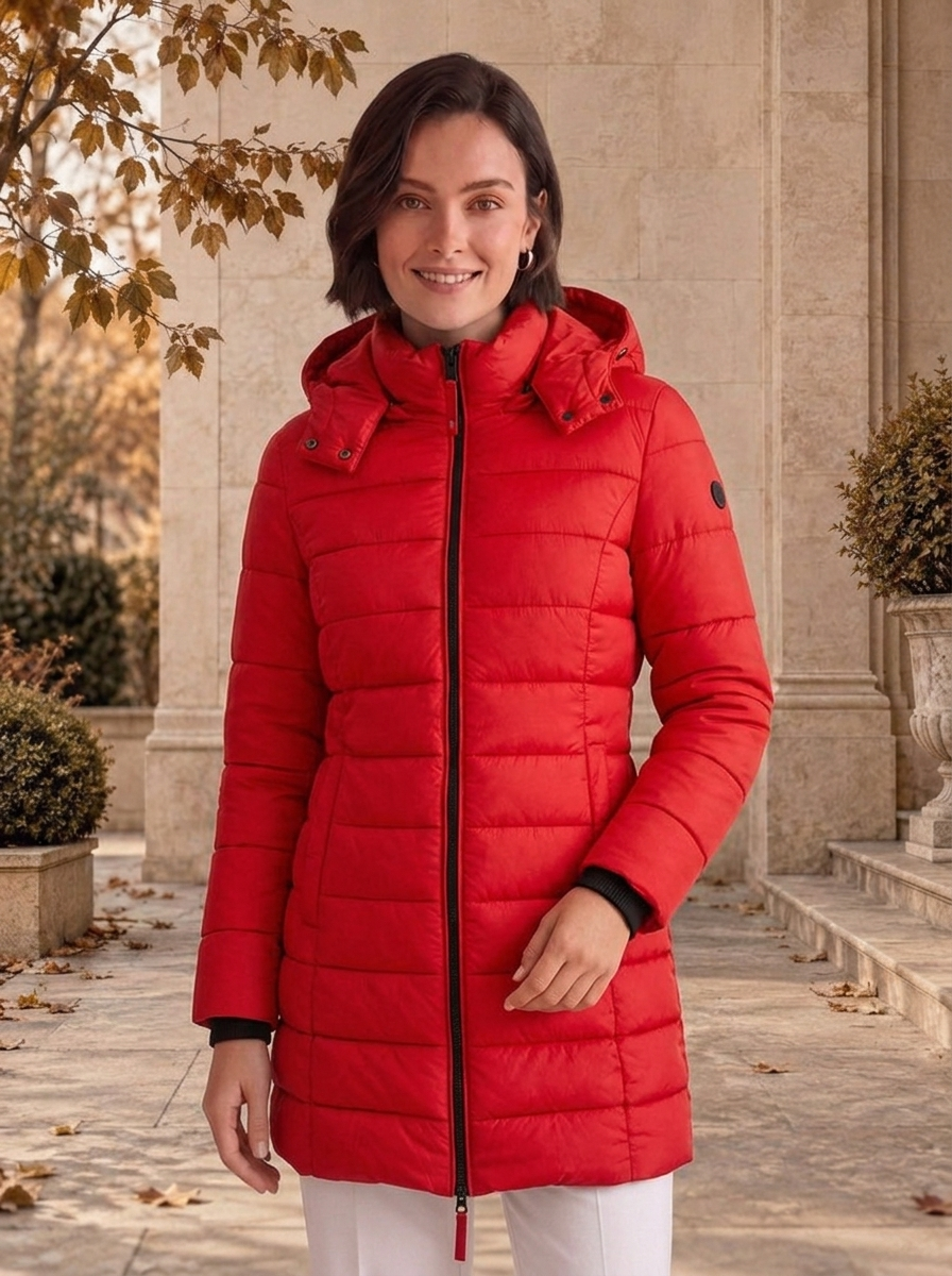 Women's synthetic quilted jacket for cooler weather