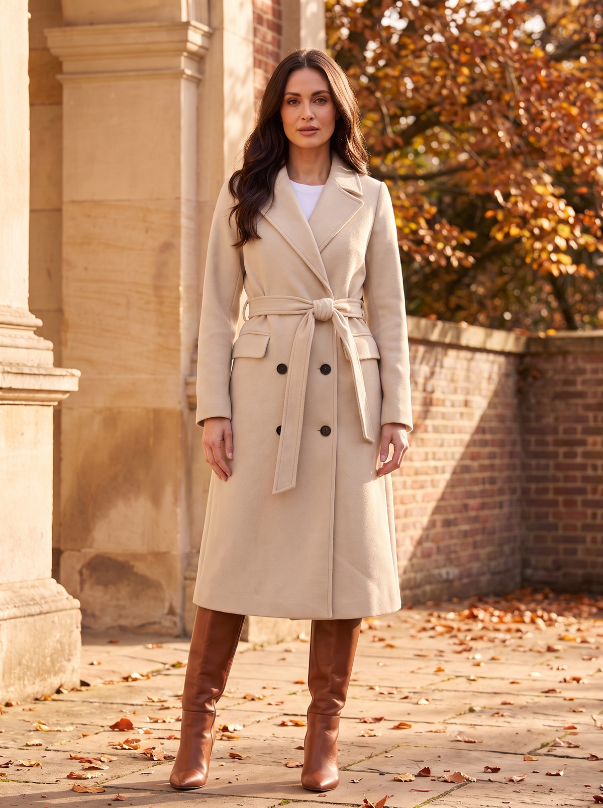Women's long sleeve trench coat