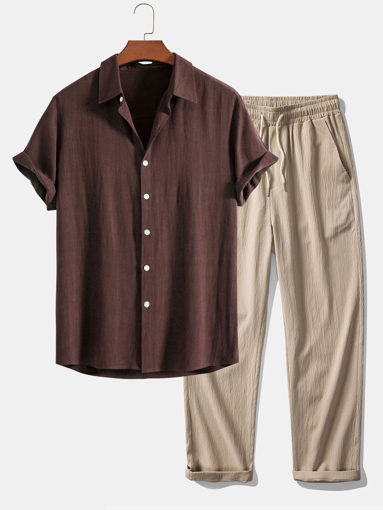 Casual shirt and trousers designed for travel