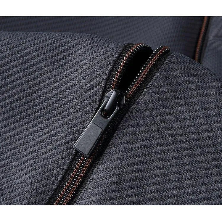 Lightweight cotton tracksuit set with full-length trousers