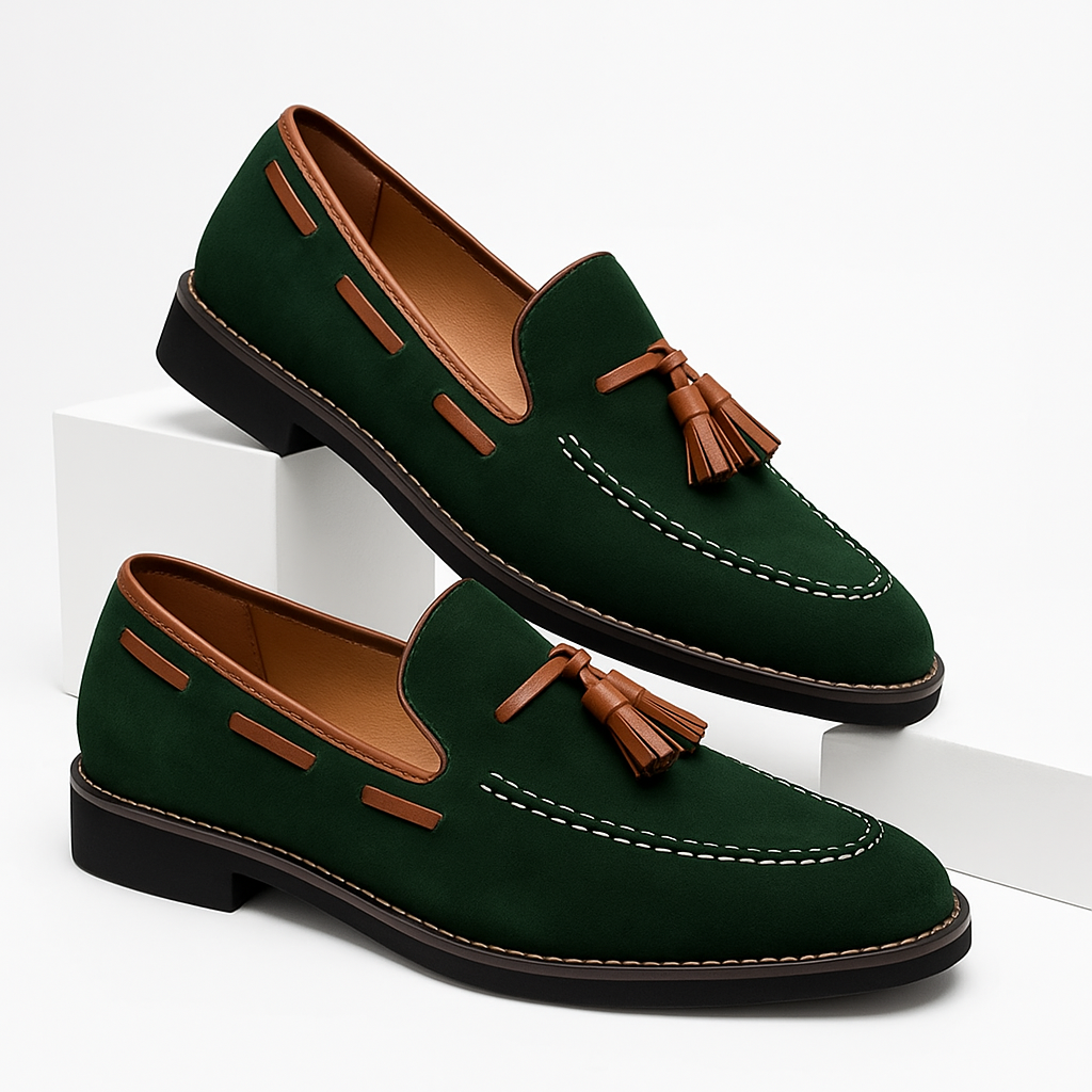 Daim Mocassins Confort Femme