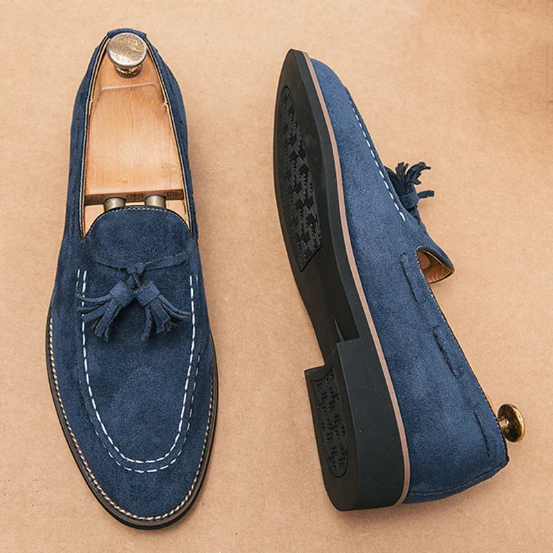 Daim Mocassins Confort Femme