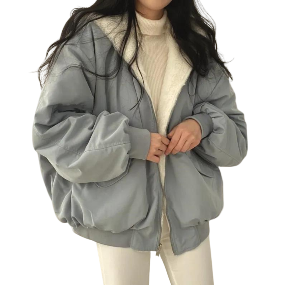 Padded winter jacket with elasticated waist and cuffs