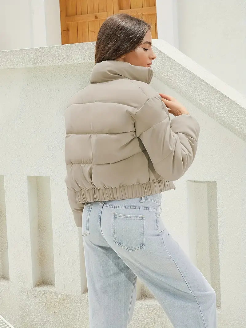 Veste Matelassée Courte Femme