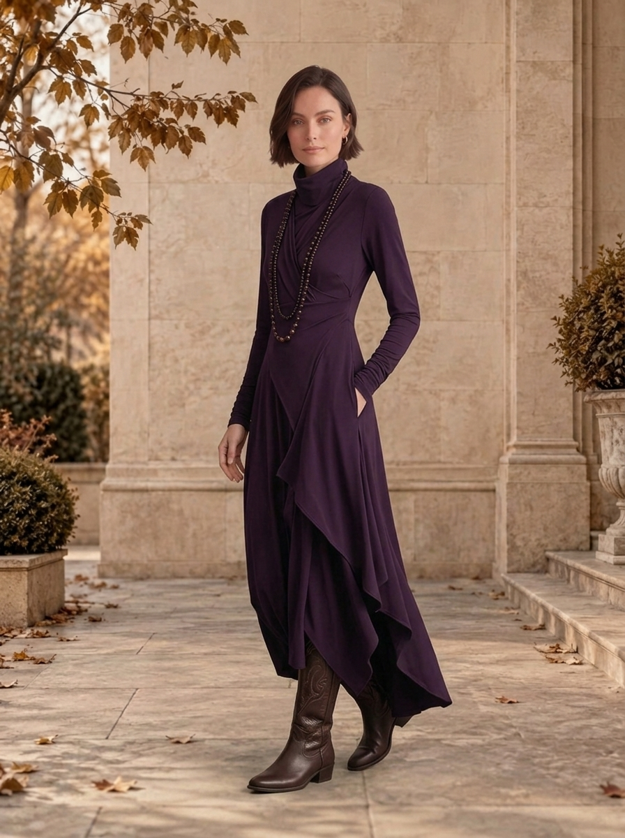 Women's long sleeve dress for fall outfits