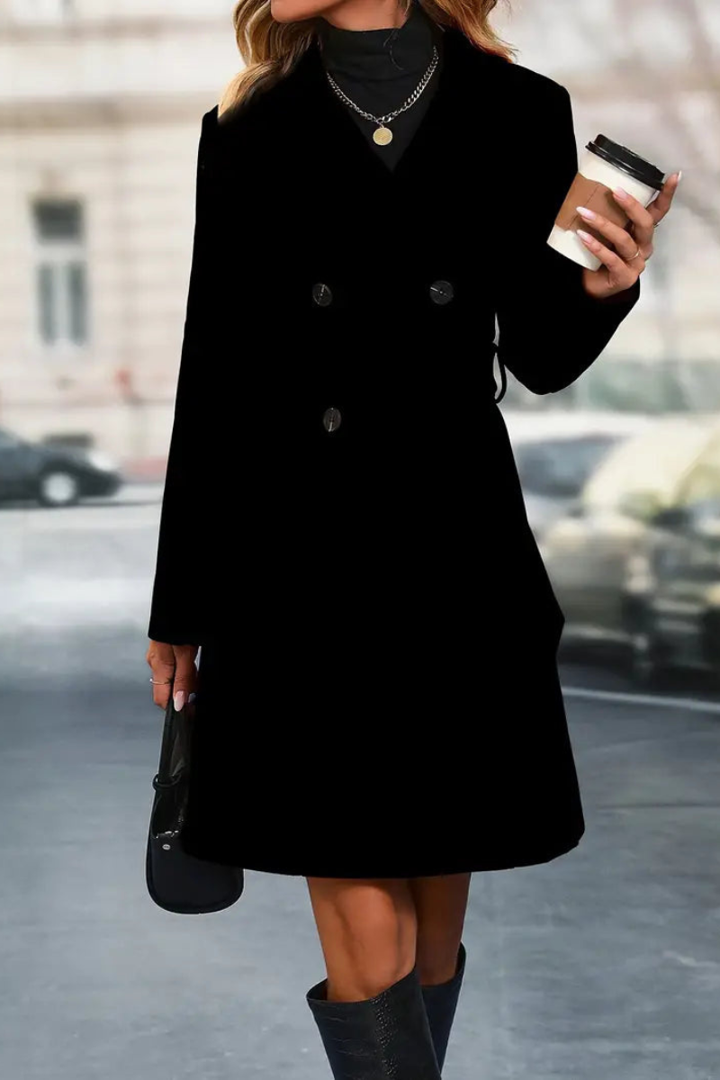 Trench Double Boutonnage & Col Revers Femme