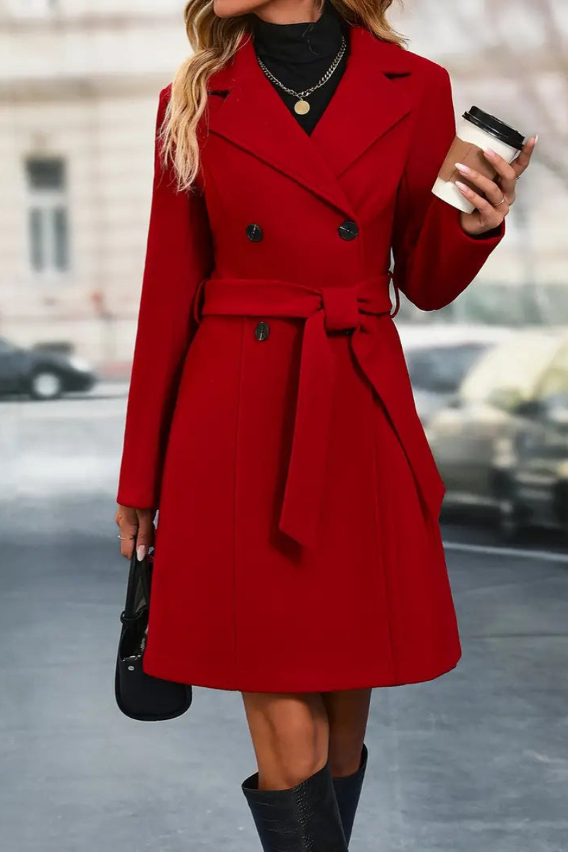 Trench Double Boutonnage & Col Revers Femme