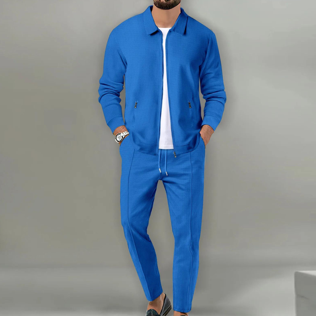 Ensemble Décontracté Deux Pièces avec Veste Zippée Homme