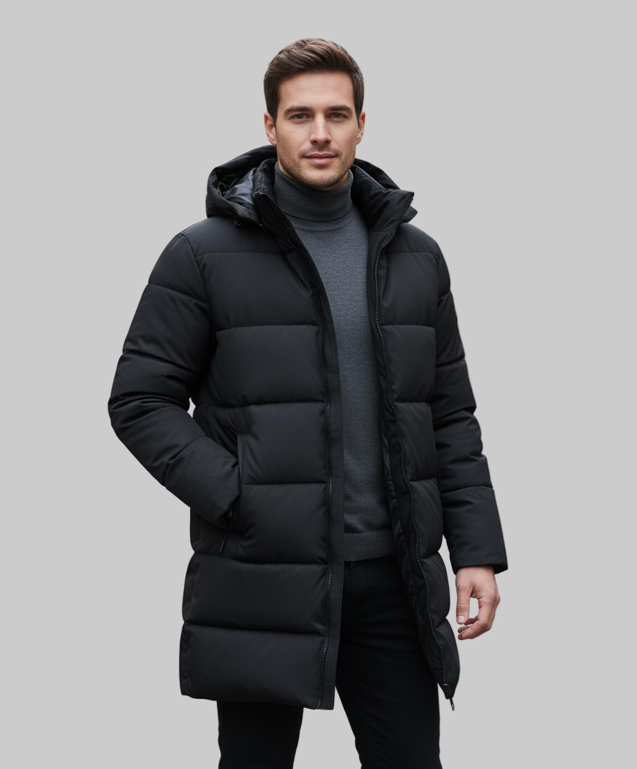 Padded Coat Slim Fit Men Winter - 1