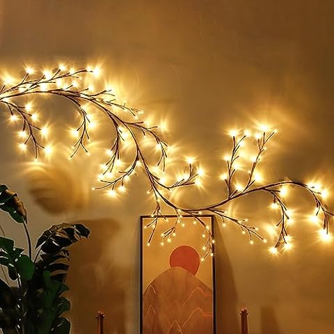 Guirlande Lumineuse LED en Forme de Sarments avec Télécommande