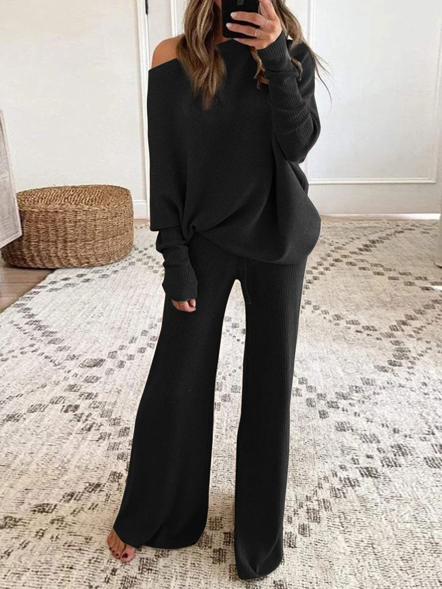 Ensemble Deux Pièces Côtelé pour Femme