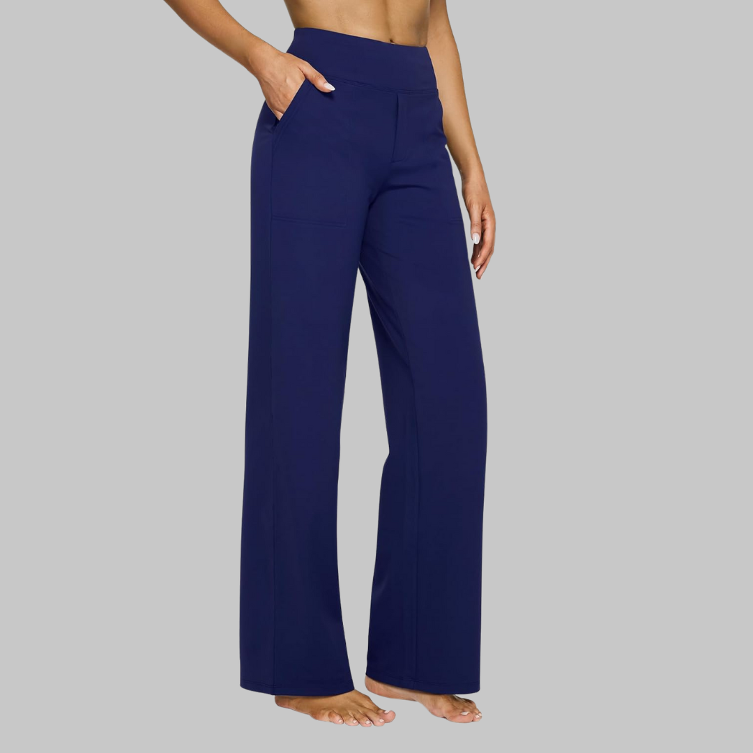Women's activewear yoga trousers designed for everyday exercise and casual comfort
